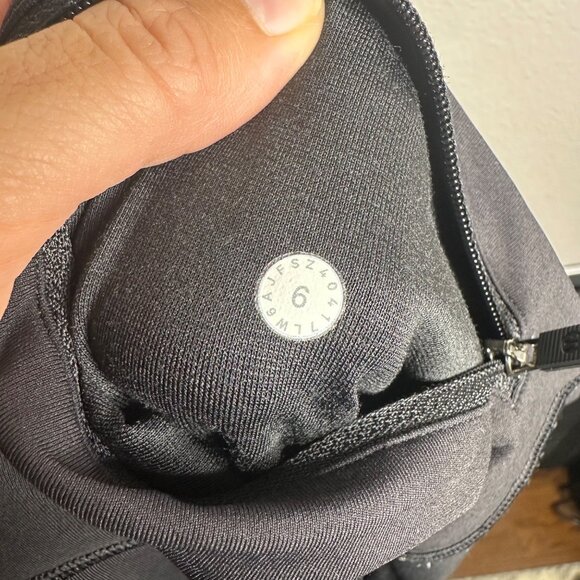 Lululemon On Your Mark Crop Size 6 Black 23" Ribbed W6AJFS - Picture 10 of 11